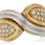 DIAMOND AND BICOLORED GOLD RING - фото 1