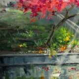 Gemälde „Frühlingsregen“, Leinwand auf dem Hilfsrahmen, Malmesser, Impressionismus, Landschaftsmalerei, Ukraine, 2020 - Foto 2