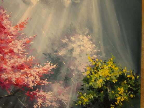 Painting “Spring rain”, Canvas on the subframe, Oil paint, Impressionist, Landscape painting, Ukraine, 2020 - photo 4