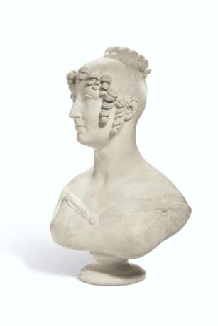 Cesari, Giuseppe. A WHITE MARBLE BUST OF A LADY - photo 2