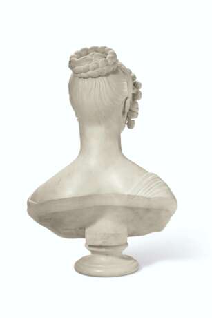 Cesari, Giuseppe. A WHITE MARBLE BUST OF A LADY - photo 4