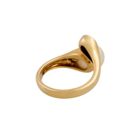 Ring mit 1 Zuchtperle ca. 9,5 mm und 1 Brillant ca. 0,20 ct - photo 3