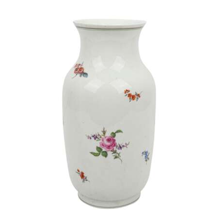 MEISSEN große Vase 'Bunte Blume', 1. Wahl, 20. Jahrhundert - photo 2