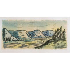 GASSEBNER, HANS (1902-1966), "Flusstal zwischen Bergen",
