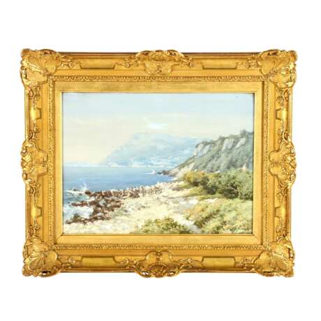 MARTIN-WEIMAR, CURT (Künstler 1. Hälfte 20. Jahrhundert), "Steilküste", wohl am Mittelmeer, - фото 2
