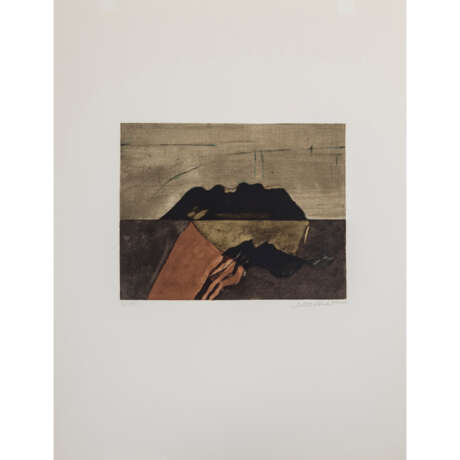 SCHREINER, HANS (geb. 1930), "Landschaft mit Berg", - photo 1