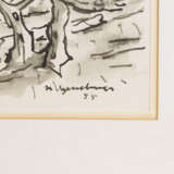 GASSEBNER, HANS (1902-1966), "Südliche Landschaft mit Bäumen im Sturm", - photo 3