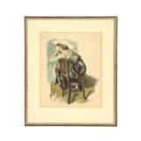 GILLES, NICOLAS (1870-1939), "Dame, im Profil auf einem Stuhl sitzend", - Foto 2
