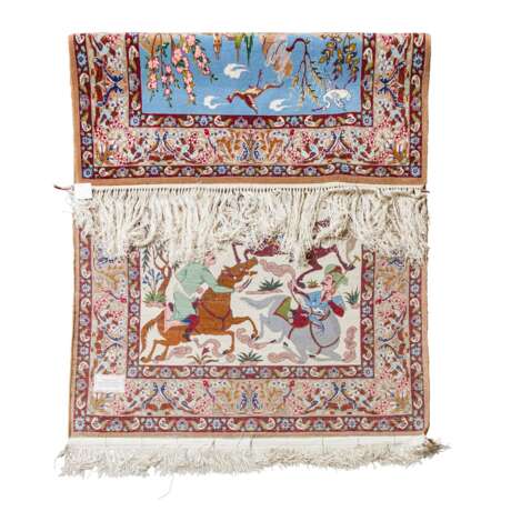 Orientteppich mit Seide. GHOM/PERSIEN, 20. Jahrhundert, 163x104 cm. - Foto 1