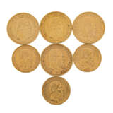 Württemberg/GOLD - 4 x 20 Goldmark und 3 x 10 Goldmark, - Foto 1