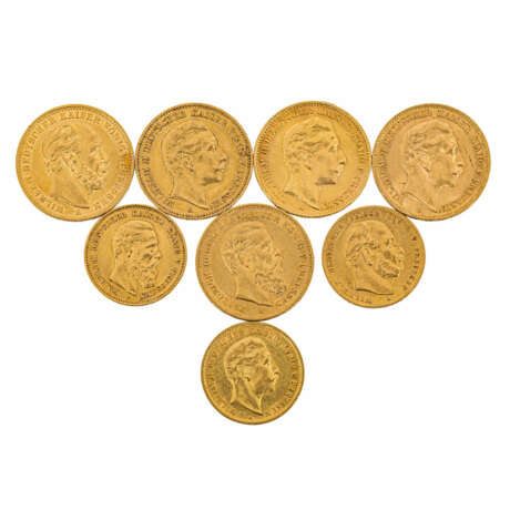 Preussen/GOLD - 5 x 20 Goldmark und 3 x 10 Goldmark, - фото 1