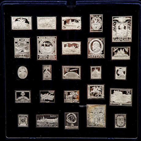 Die berühmtesten Deutschen Briefamarken in Sterling Silber, - Foto 3