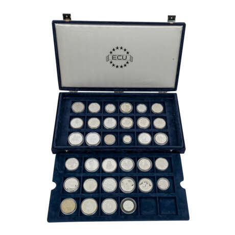 ECU - Kleine Sammlung von 34 Münzen, meist in Silber, - photo 1