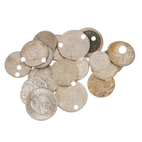Münzen und Banknoten - III. Reich 5 x 5 Reichsmark, - фото 5