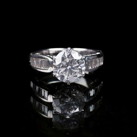 Diamant-Ring mit Solitär - Foto 1