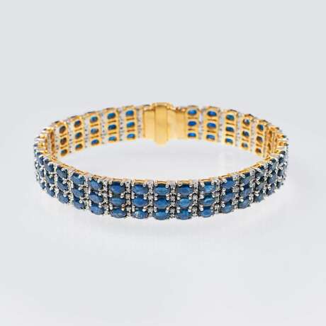 Vintage Saphir-Diamant-Armband - photo 1