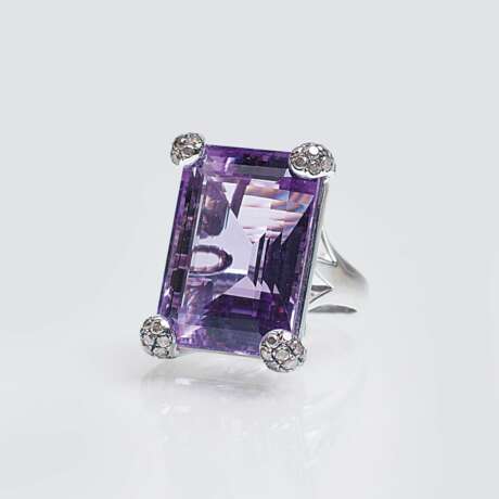 Amethyst-Cocktailring - photo 1
