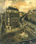 Lucien Adrion. Boulevard in Paris