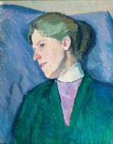 Portrait von Melanie Kayser, der Frau des Künstlers
