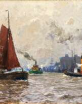 Kutter und Schlepper im Hamburger Hafen