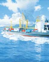 Die 'Elbe' vor Sri Lanka