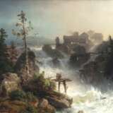 Andreas Achenbach. Wasserfall mit Sägemühle - фото 1