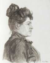 Frau im Profil