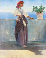 Junge Frau auf Capri