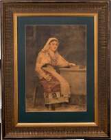 Картина «Женщина в национальном костюме» (Бобров В. А.)