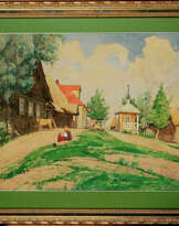 Картина «На деревенской улице» (Соколов В. И.) Картина «На деревенской улице» (Соколов В. И.)