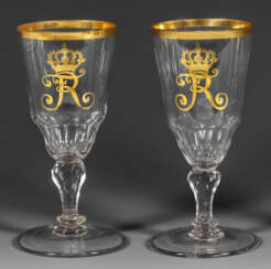 Zwei Pokale mit Monogramm König Friedrich II. v. Preußen