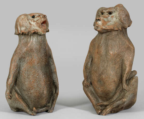 Paar Pavian-Figuren - Foto 1