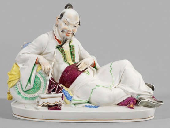 Art Déco-Figur "Chinese, liegend mit Pfeife". Originaltitel - Foto 1