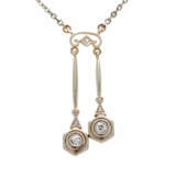 Collier mit Diamanten, zusammen ca. 0,05ct, - фото 2