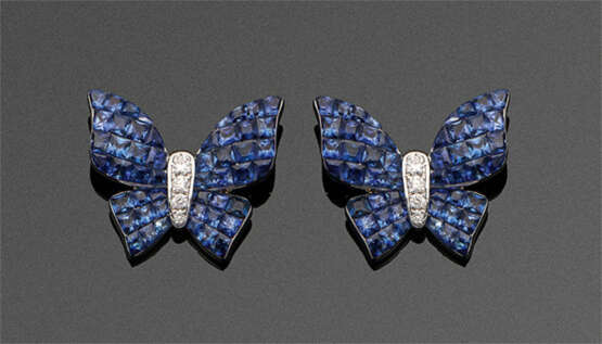 Paar charmante Schmetterlings-Ohrringe - photo 1