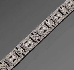 Art Déco-Diamant-Armband in Ajour