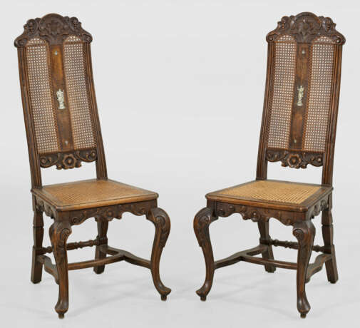 Paar Barock-Tafelstühle - Foto 1