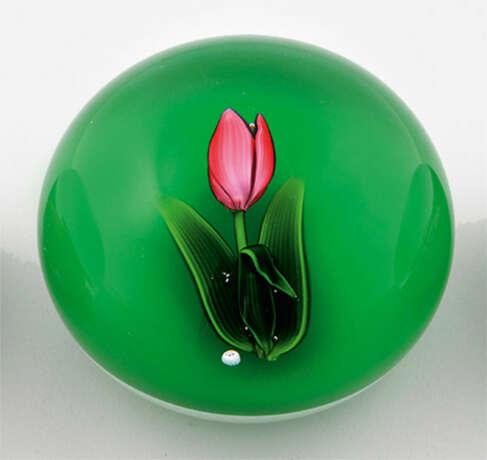 Paperweight "Tulipe jaspée" von Baccarat - Foto 1