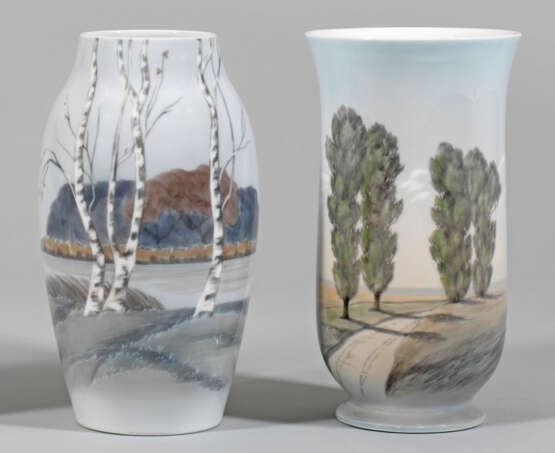 Zwei Vasen mit dänischer Landschaft - фото 1