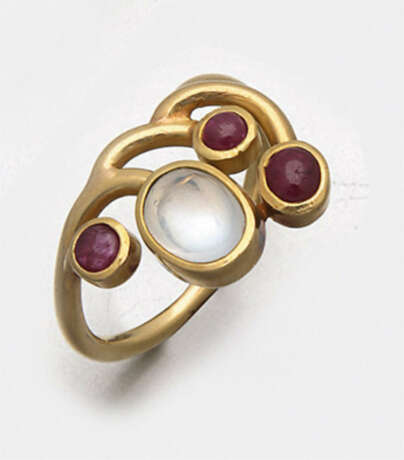 Mondstein-Ring von Johanna-Irene Stiefel aus den 90er Jahren - фото 1