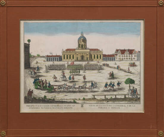 Sammlung von sechs Guckkastenblättern mit Berlin-Ansichten - Foto 1