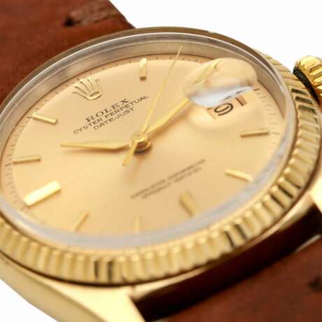 ROLEX Oyster Perpetual Datejust, Ref. 1601, ca. 1960er Jahre. Gold 14K. - фото 5