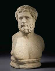 A ROMAN MARBLE PORTRAIT BUST OF A MAN