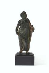 A ROMAN BRONZE ASCLEPIUS