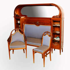 Seating set, mahogany XIXth century