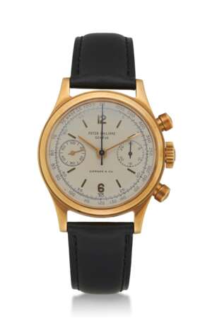 Patek Philippe. PATEK PHILIPPE, GOLD CHRONOGRAPH, REF. 1463 - RETAILED BY TIFFANY & CO. - фото 1