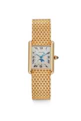 CARTIER, TANK, 18K YELLOW GOLD, MOONPHASES, REF. W1500800