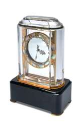 CARTIER, ART DECO ROCK CRYSTAL, GOLD, AGATE, ENAMEL, MOTHER-OF-PEARL, ONYX AND DIAMOND-SET 'MYSTERY CLOCK', PENDULE MYSTERIEUSE 'MODEL A' 