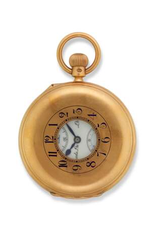 S. Smith & Sons Ltd. S. SMITH & SON, LONDON, UNIQUE POCKET CHRONOMETER WITH ONE MINUTE TOURBILLON, 18K GOLD, RETAILED BY HARRODS - photo 1