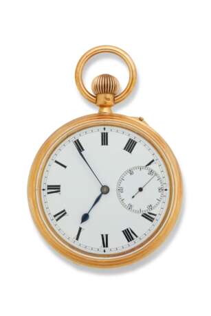 W. LISTER & SONS, POCKET WATCH WITH ONE MINUTE TOURBILLON, 18K GOLD - photo 1